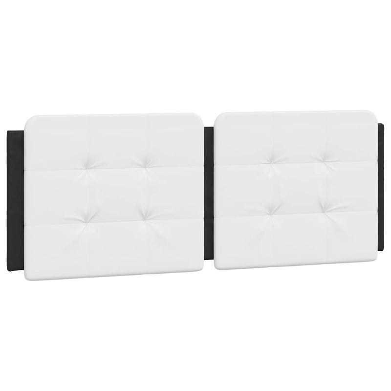 vidaXL fekete és fehér ágykeret LED-ekkel matrac nélkül Zadar 120 x 200 cm