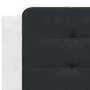 vidaXL fehér és fekete ágykeret LED-ekkel matrac nélkül Zadar 200x200 cm