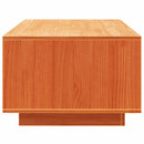 vidaXL viaszbarna tömör fenyőfa dohányzóasztal 110 x 50 x 33,5 cm