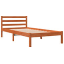 vidaXL viaszbarna tömör fenyőfa ágy matrac nélkül 90 x 190 cm