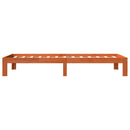 vidaXL viaszbarna tömör fenyőfa ágy matrac nélkül 75 x 190 cm