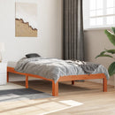 vidaXL viaszbarna tömör fenyőfa ágy matrac nélkül 75 x 190 cm