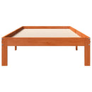 vidaXL viaszbarna tömör fenyőfa ágy matrac nélkül 90 x 190 cm