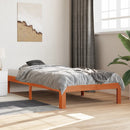 vidaXL viaszbarna tömör fenyőfa ágy matrac nélkül 90 x 190 cm