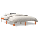 vidaXL viaszbarna tömör fenyőfa ágy matrac nélkül 120 x 190 cm