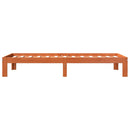 vidaXL viaszbarna tömör fenyőfa ágy matrac nélkül 100 x 200 cm