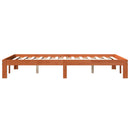 vidaXL viaszbarna tömör fenyőfa ágy matrac nélkül 140 x 200 cm