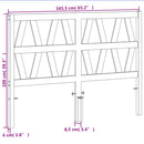 vidaXL viaszbarna tömör fenyőfa fejtámla 160 cm