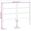 vidaXL viaszbarna tömör fenyőfa fejtámla 135 cm