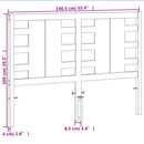 vidaXL viaszbarna tömör fenyőfa fejtámla 135 cm