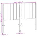 vidaXL viaszbarna tömör fenyőfa fejtámla 135 cm