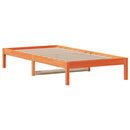 vidaXL viaszbarna tömör fenyőfa kanapéágy matrac nélkül 90 x 200 cm