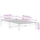 vidaXL viaszbarna tömör fenyőfa kanapéágy matrac nélkül 90 x 200 cm