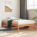 vidaXL viaszbarna tömör fenyőfa kanapéágy matrac nélkül 90 x 200 cm