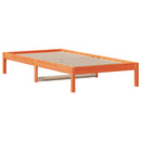 vidaXL viaszbarna tömör fenyőfa kanapéágy matrac nélkül 80 x 200 cm