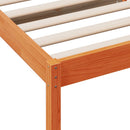 vidaXL viaszbarna tömör fenyőfa kanapéágy matrac nélkül 80 x 200 cm