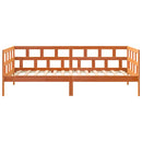 vidaXL viaszbarna tömör fenyőfa kanapéágy matrac nélkül 90 x 200 cm