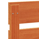 vidaXL viaszbarna tömör fenyőfa fejtámla 120 cm