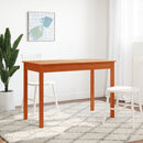 vidaXL viaszbarna tömör fenyőfa ebédlőasztal 110 x 55 x 75 cm