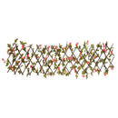 vidaXL sötét rózsaszín bővíthető műborostyánrács 180 x 20 cm