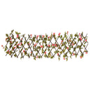 vidaXL 5db sötét rózsaszín bővíthető műborostyánrács 180 x 20 cm