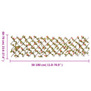 vidaXL 5db sötét rózsaszín bővíthető műborostyánrács 180 x 60 cm