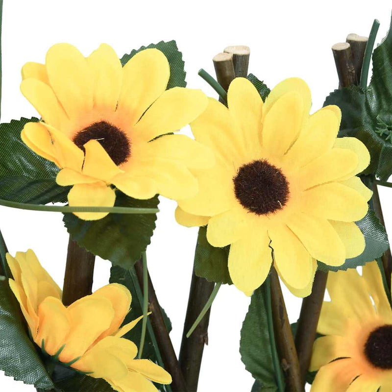 vidaXL sárga bővíthető műborostyánrács 180 x 20 cm