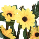 vidaXL 5 db sárga bővíthető műborostyánrács 180x60 cm