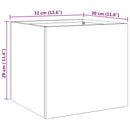 vidaXL 2 db ezüstszínű rozsdamentes acél növénytartó 32x30x29 cm