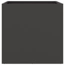 vidaXL fekete acél növénytartó 42 x 40 x 39 cm