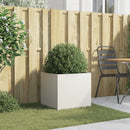 vidaXL fehér acél növénytartó 49 x 47 x 46 cm