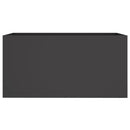 vidaXL fekete acél növénytartó 62 x 30 x 29 cm