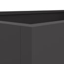 vidaXL fekete acél növénytartó 62 x 30 x 29 cm