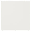 vidaXL fehér acél növénytartó 62 x 30 x 29 cm