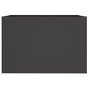 vidaXL fekete acél növénytartó 62 x 40 x 39 cm