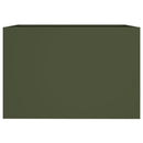 vidaXL olívazöld acél növénytartó 62 x 40 x 39 cm