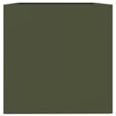 vidaXL olívazöld acél növénytartó 62 x 40 x 39 cm