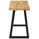 vidaXL tömör mangófa pad természetes éllel 105 cm