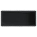 vidaXL 2 db fekete polyrattan kerti ültetőláda polccal 70 x 28 x 70 cm
