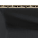 vidaXL 2 db szürke polyrattan kerti ültetőláda polccal 70 x 28 x 70 cm