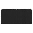 vidaXL 2 db fekete polyrattan kerti ültetőláda 2 cseréppel 90x20x40 cm