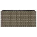 vidaXL 2 db szürke polyrattan kerti ültetőláda 2 cseréppel 90x20x40 cm