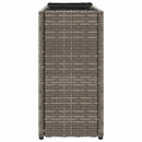 vidaXL 2 db szürke polyrattan kerti ültetőláda 2 cseréppel 90x20x40 cm