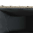 vidaXL 2 db szürke polyrattan kerti ültetőláda 2 cseréppel 90x20x40 cm