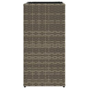 vidaXL 2 db szürke polyrattan kerti ültetőláda 30x30x60 cm