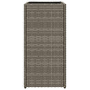 vidaXL 2 db szürke polyrattan kerti ültetőláda 30x30x60 cm