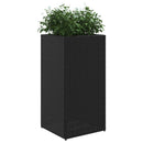 vidaXL 2 db fekete polyrattan kerti ültetőláda 40x40x80 cm