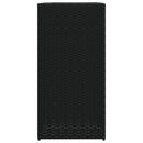 vidaXL 2 db fekete polyrattan kerti ültetőláda 40x40x80 cm