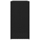 vidaXL 2 db fekete polyrattan kerti ültetőláda 40x40x80 cm