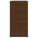 vidaXL 2 db barna polyrattan kerti ültetőláda 40x40x80 cm